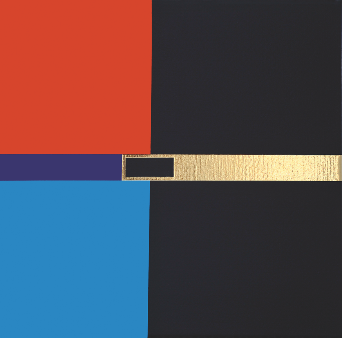 Natfor 11, Acryl & Blattgold, 50x50cm, 2017