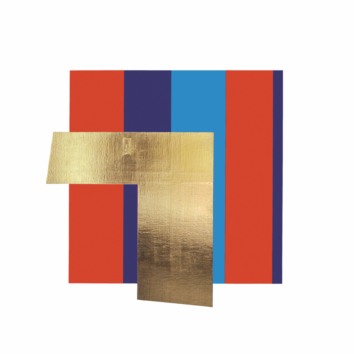 Natfor 01, Acryl & Blattgold, 150x150cm, 2017