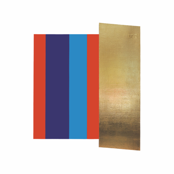 Natfor 02, Acryl & Blattgold, 150x150cm, 2017