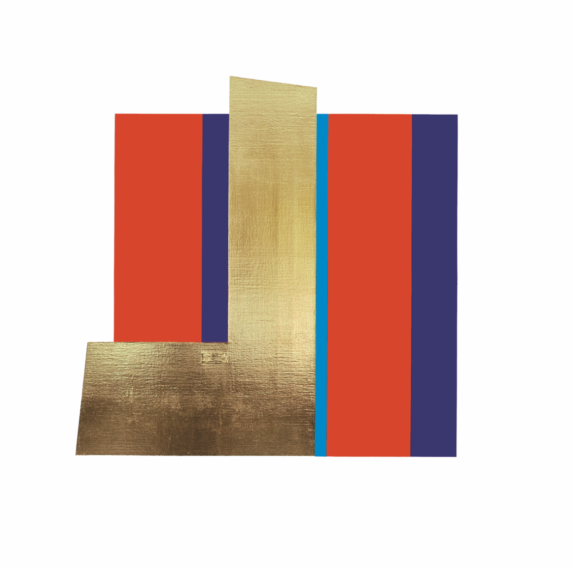 Natfor 03, Acryl & Blattgold, 150x150cm, 2017