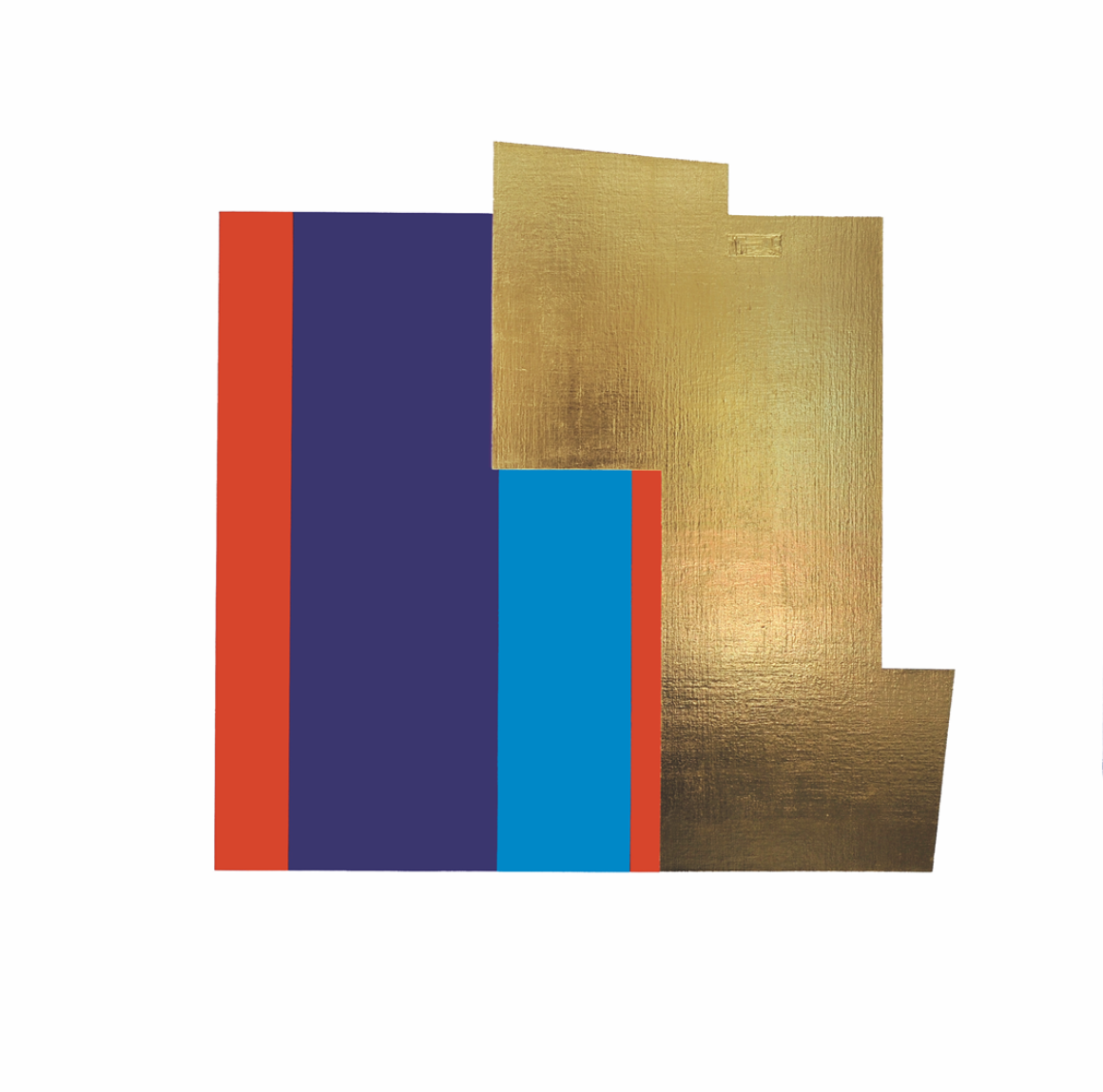 Natfor 04, Acryl & Blattgold, 150x150cm, 2017