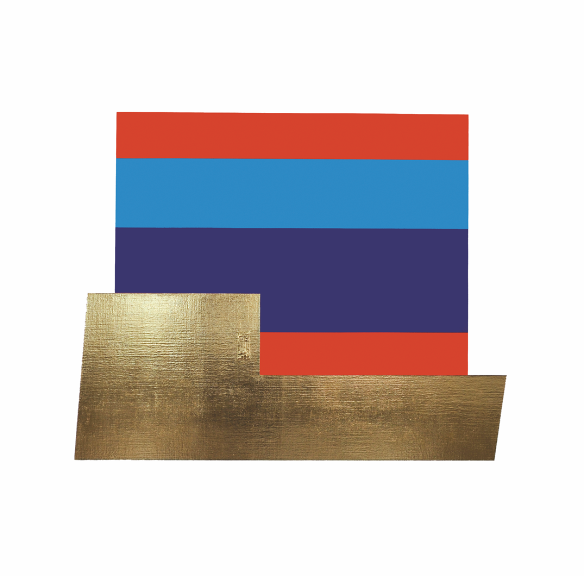 Natfor 06, Acryl & Blattgold, 150x150cm, 2017