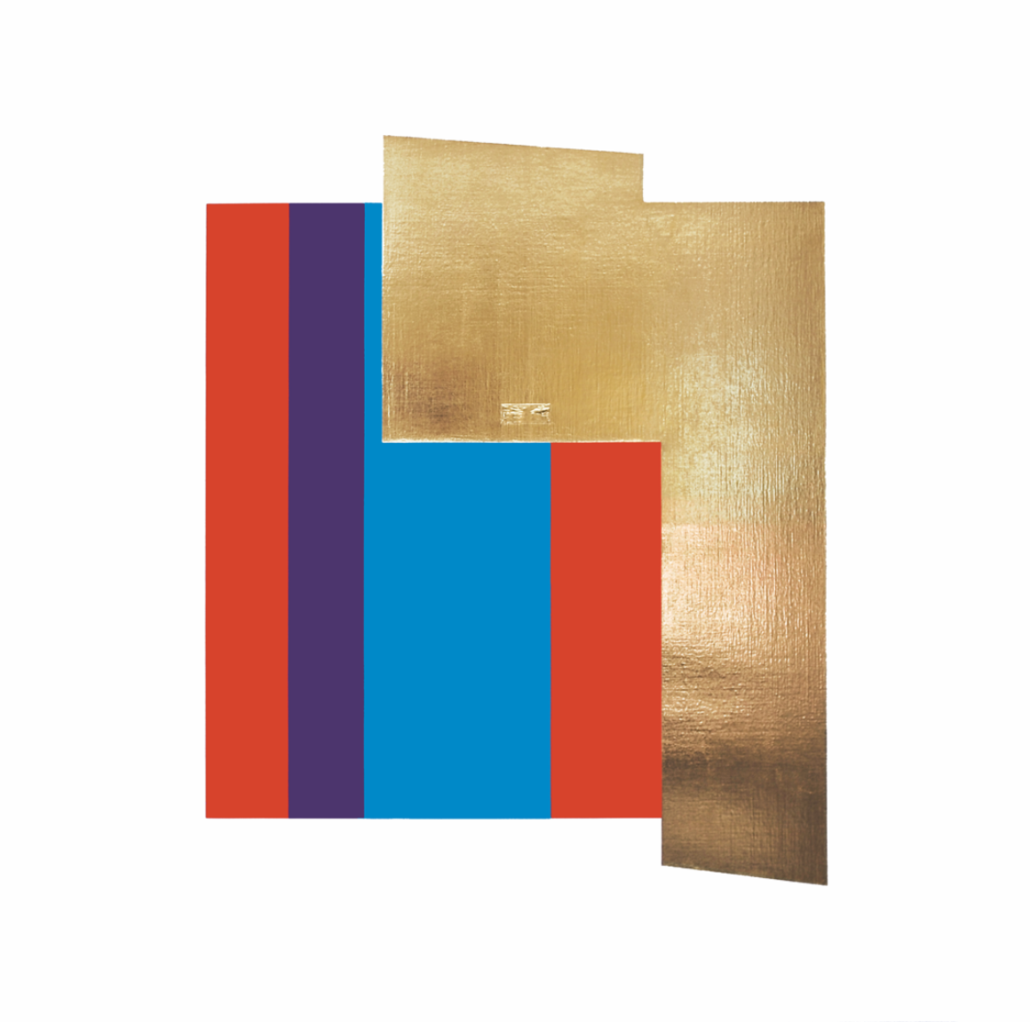 Natfor 09, Acryl & Blattgold, 150x150cm, 2017